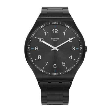 Swatch Twice Again men's watch, made of black metal